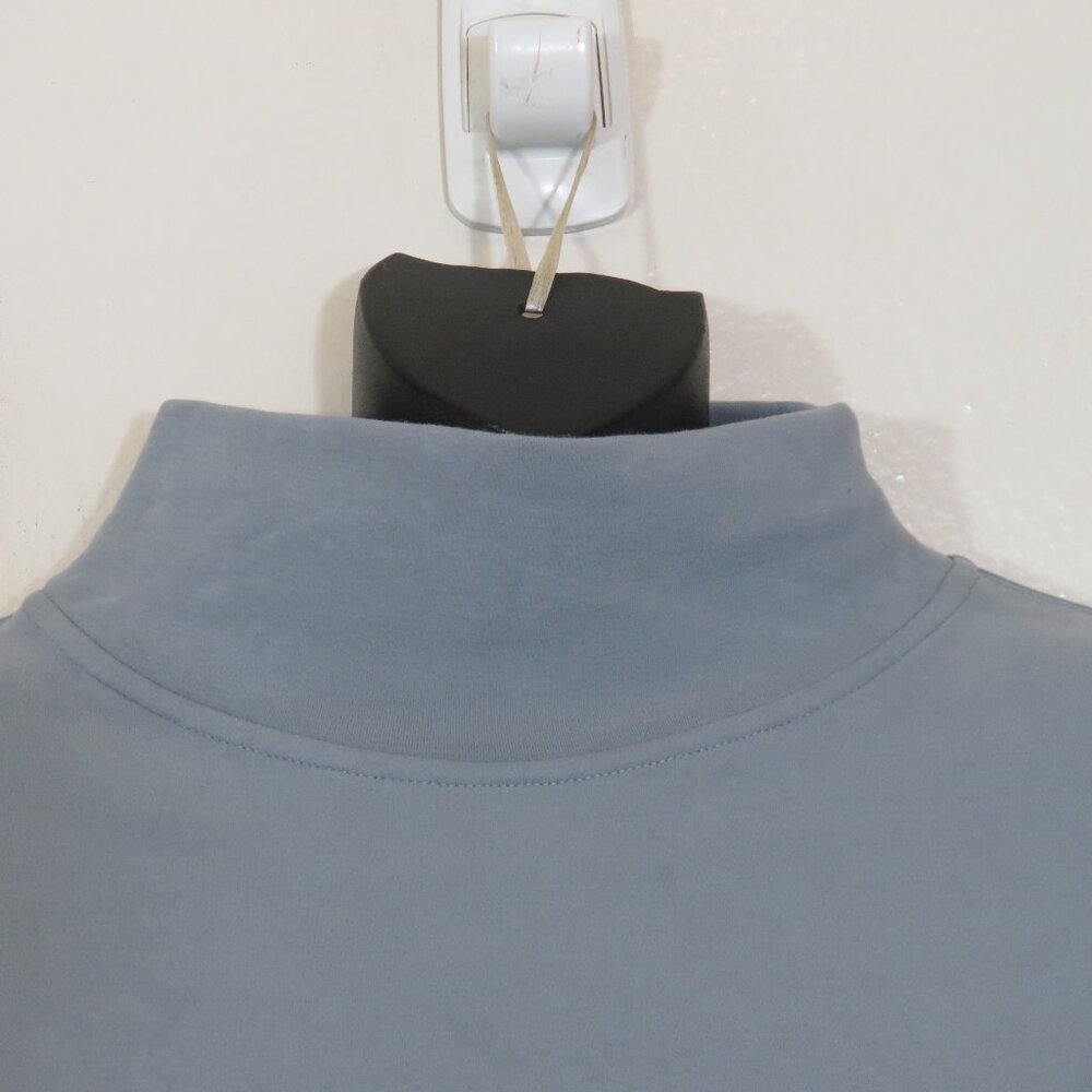 Popflex size XXS XS Mock Neck Sweatshirt Pullover Gray Athleisure Workout - Picture 7 of 7